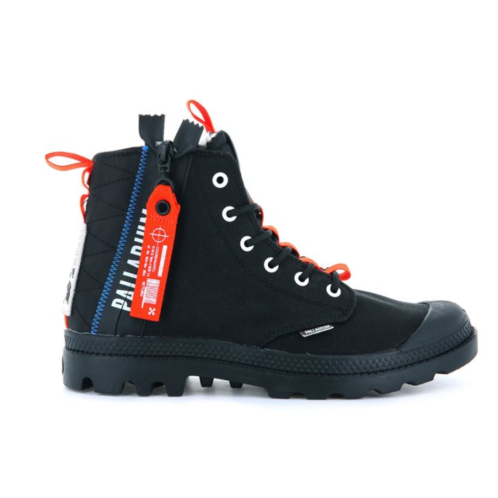 Bottes Palladium Pampa Hi Ticket To Earth Femme Noir | FR MNP702Y